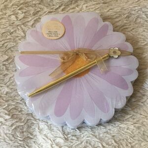 Floral Notepad and Pen Set